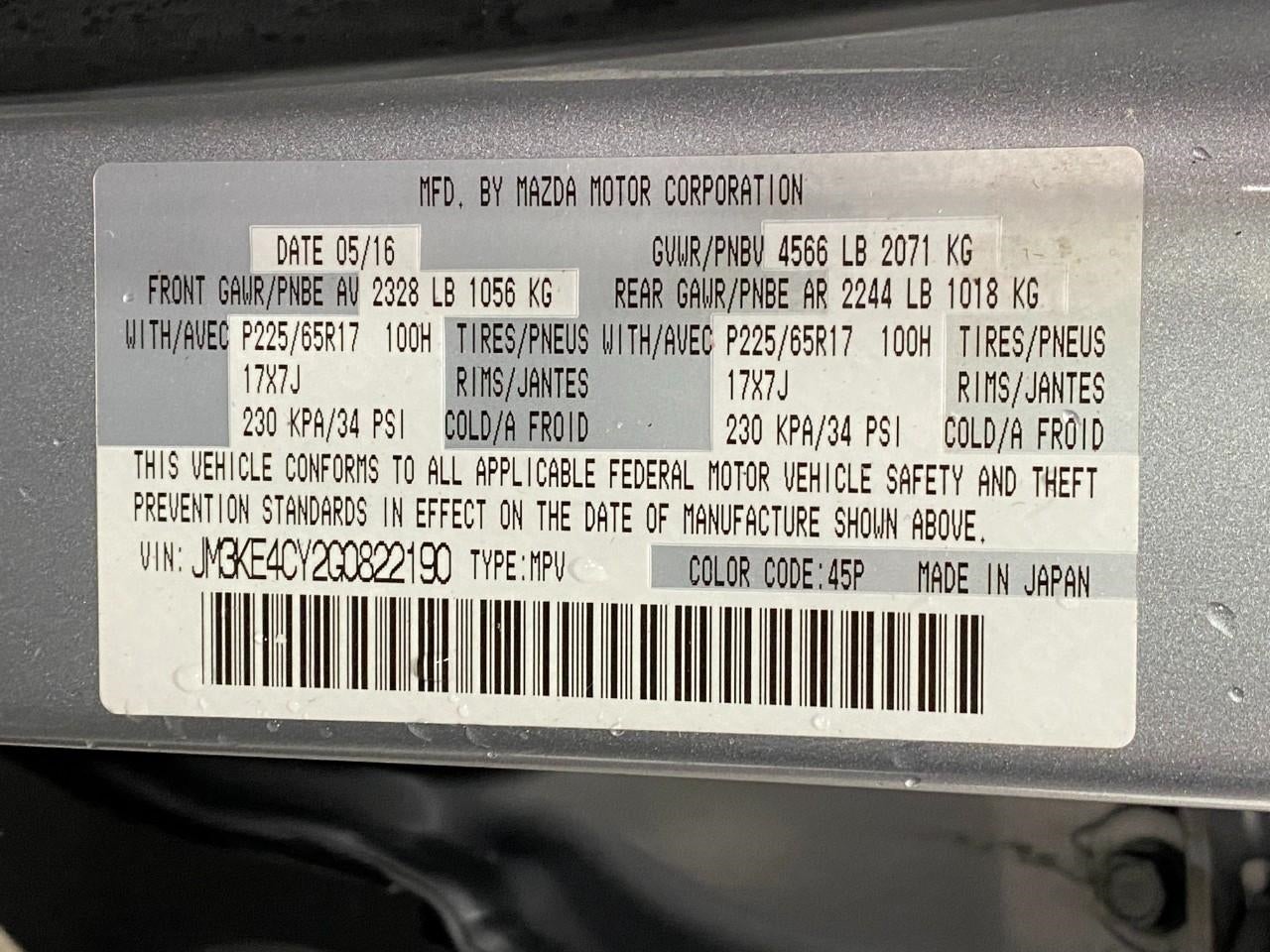 2016 Mazda Mazda CX-5 AWD 4dr Auto Touring