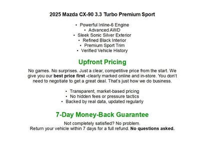 2025 Mazda Mazda CX-90 3.3 Turbo Premium Sport