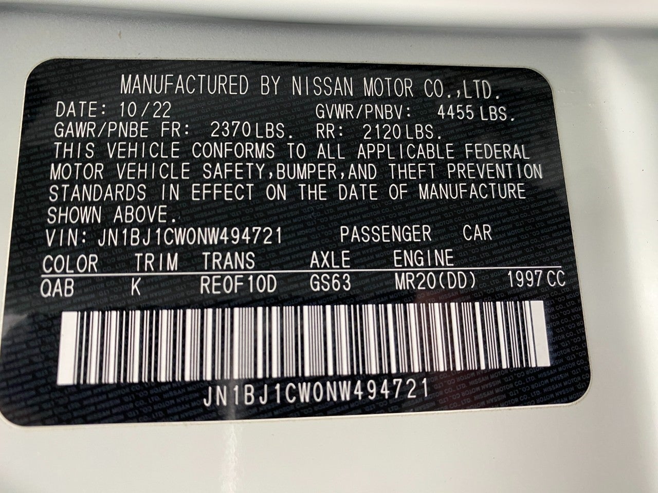 2022 Nissan Rogue Sport AWD SL