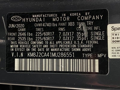 2021 Hyundai TUCSON SE AWD