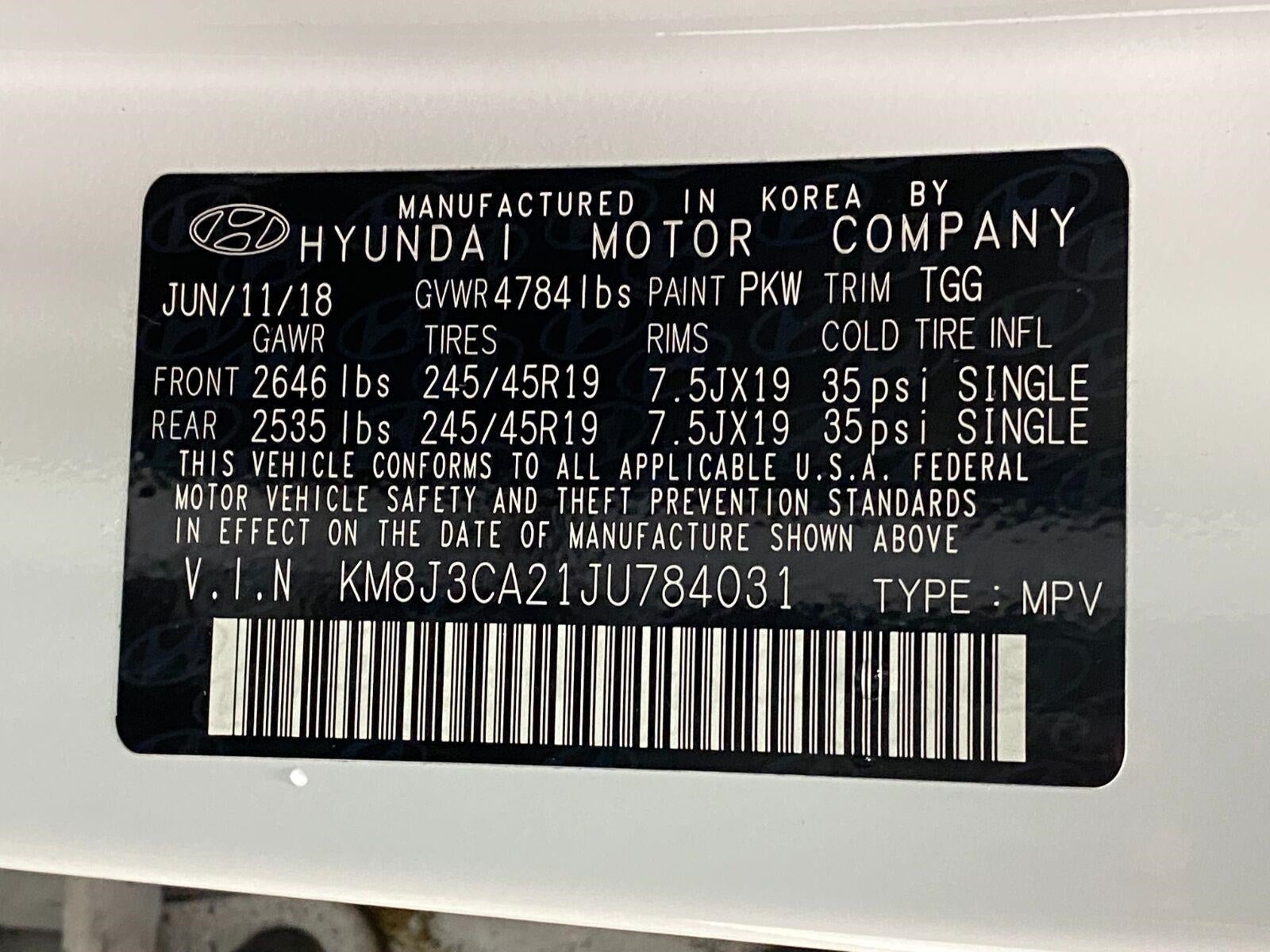 2018 Hyundai TUCSON Value AWD