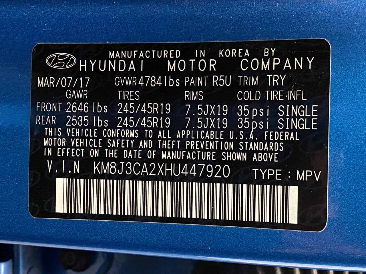 2017 Hyundai TUCSON Sport AWD