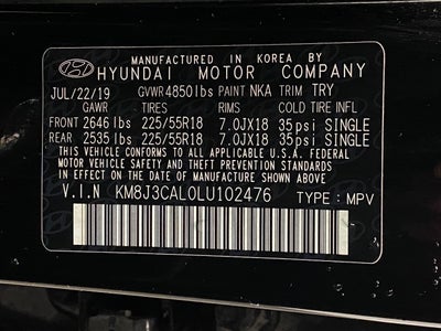 2020 Hyundai TUCSON SEL AWD