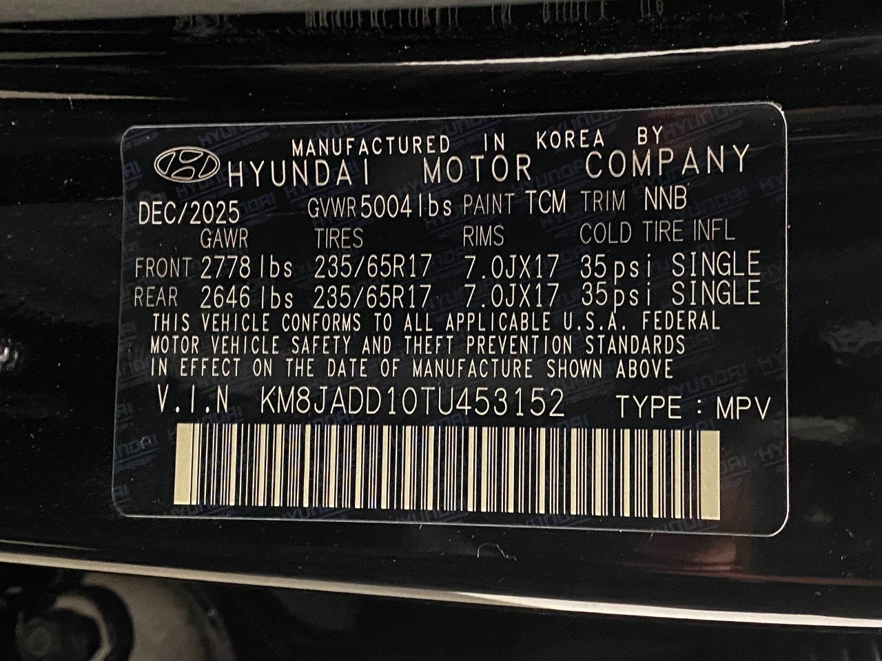 2026 Hyundai TUCSON HYBRID Blue