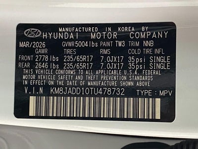 2026 Hyundai TUCSON HYBRID Blue