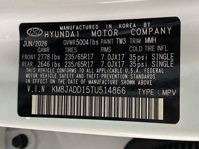 2026 Hyundai TUCSON HYBRID Blue