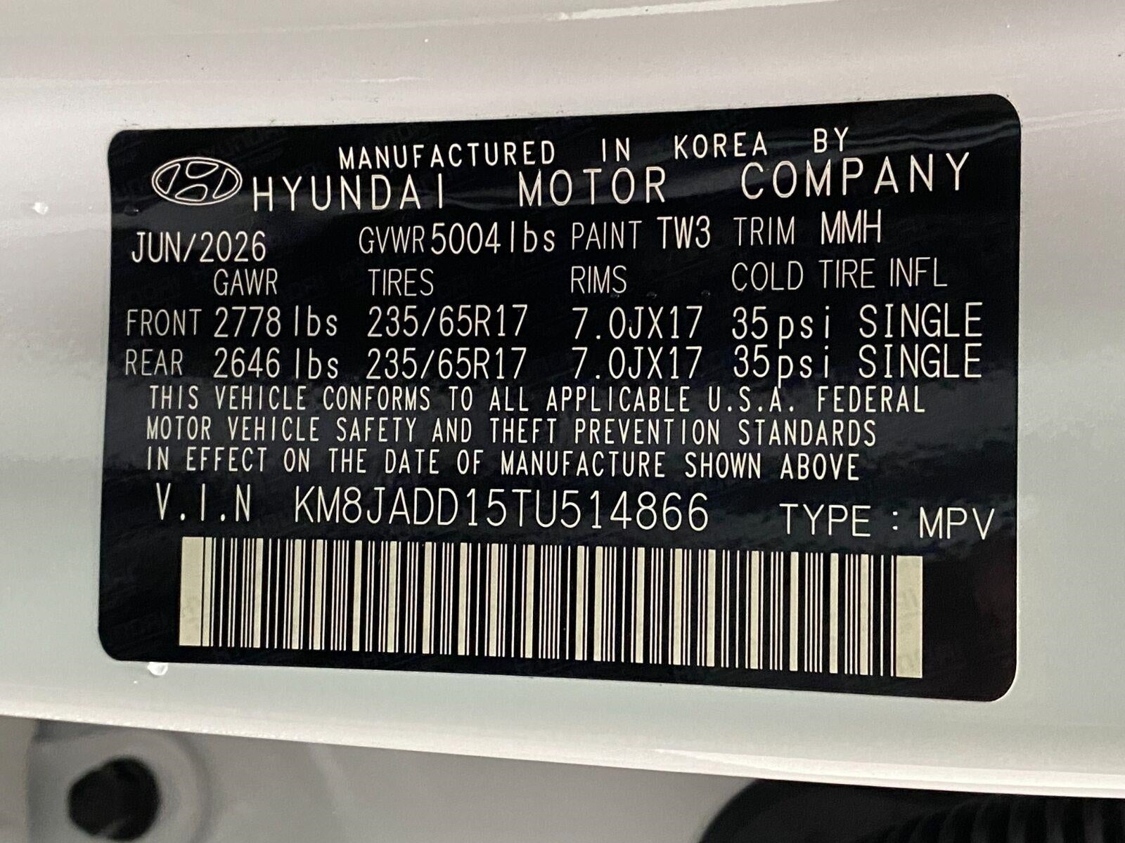 2026 Hyundai TUCSON HYBRID Blue