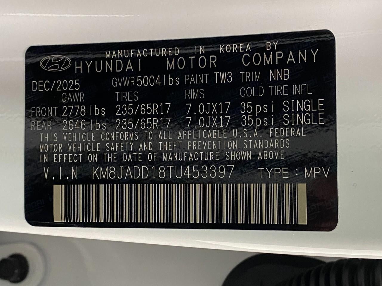 2026 Hyundai TUCSON HYBRID Blue