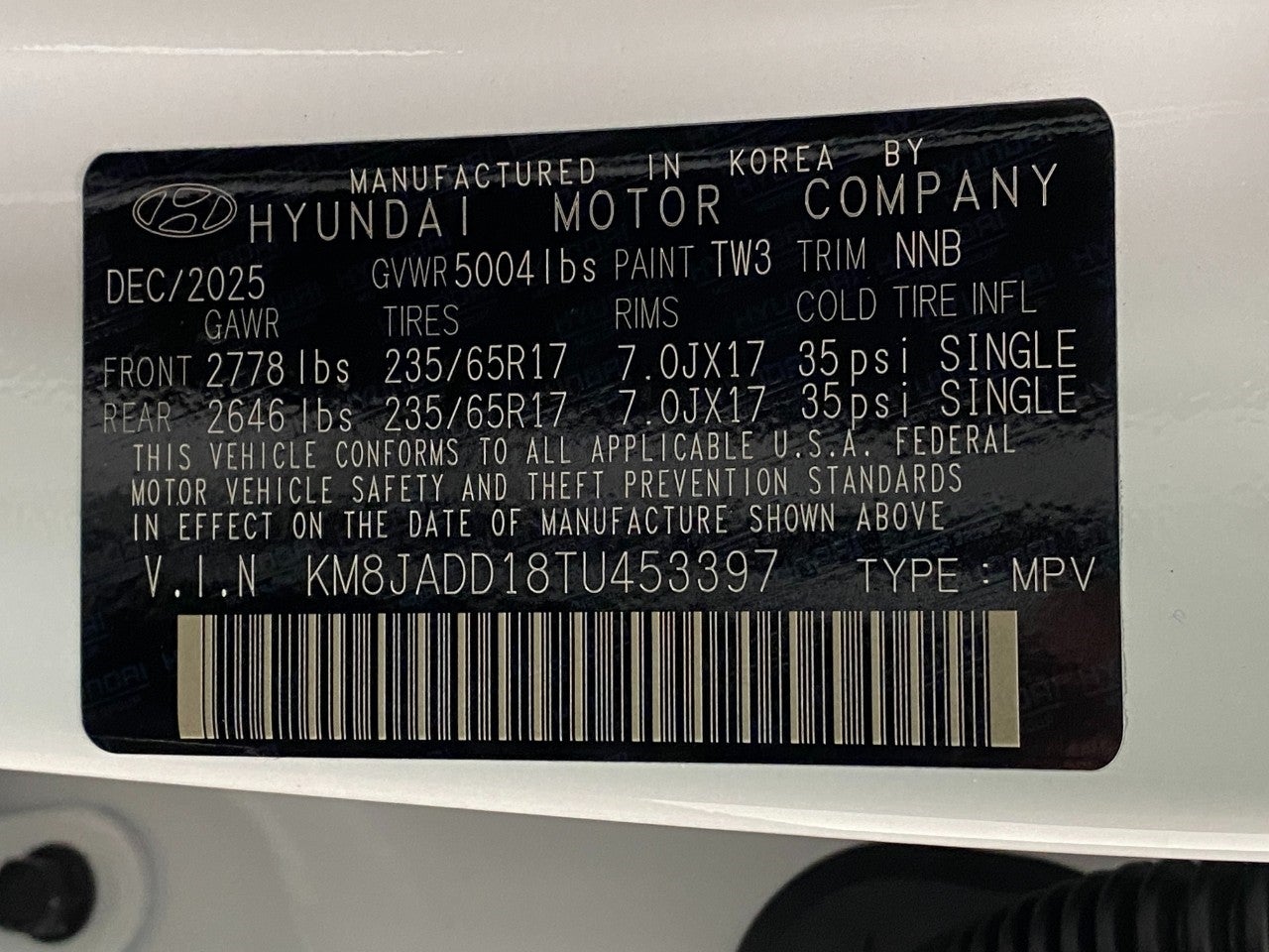 2026 Hyundai TUCSON HYBRID Blue