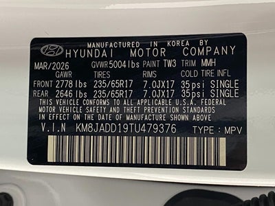 2026 Hyundai TUCSON HYBRID Blue