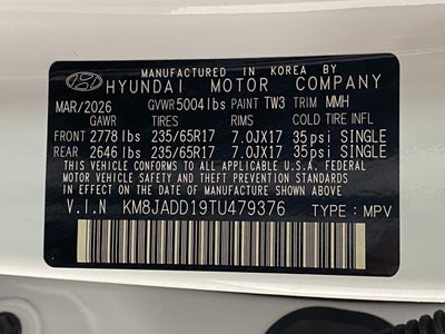2026 Hyundai TUCSON HYBRID Blue