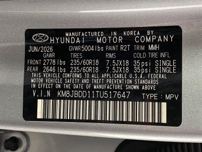 2026 Hyundai TUCSON HYBRID SEL AWD