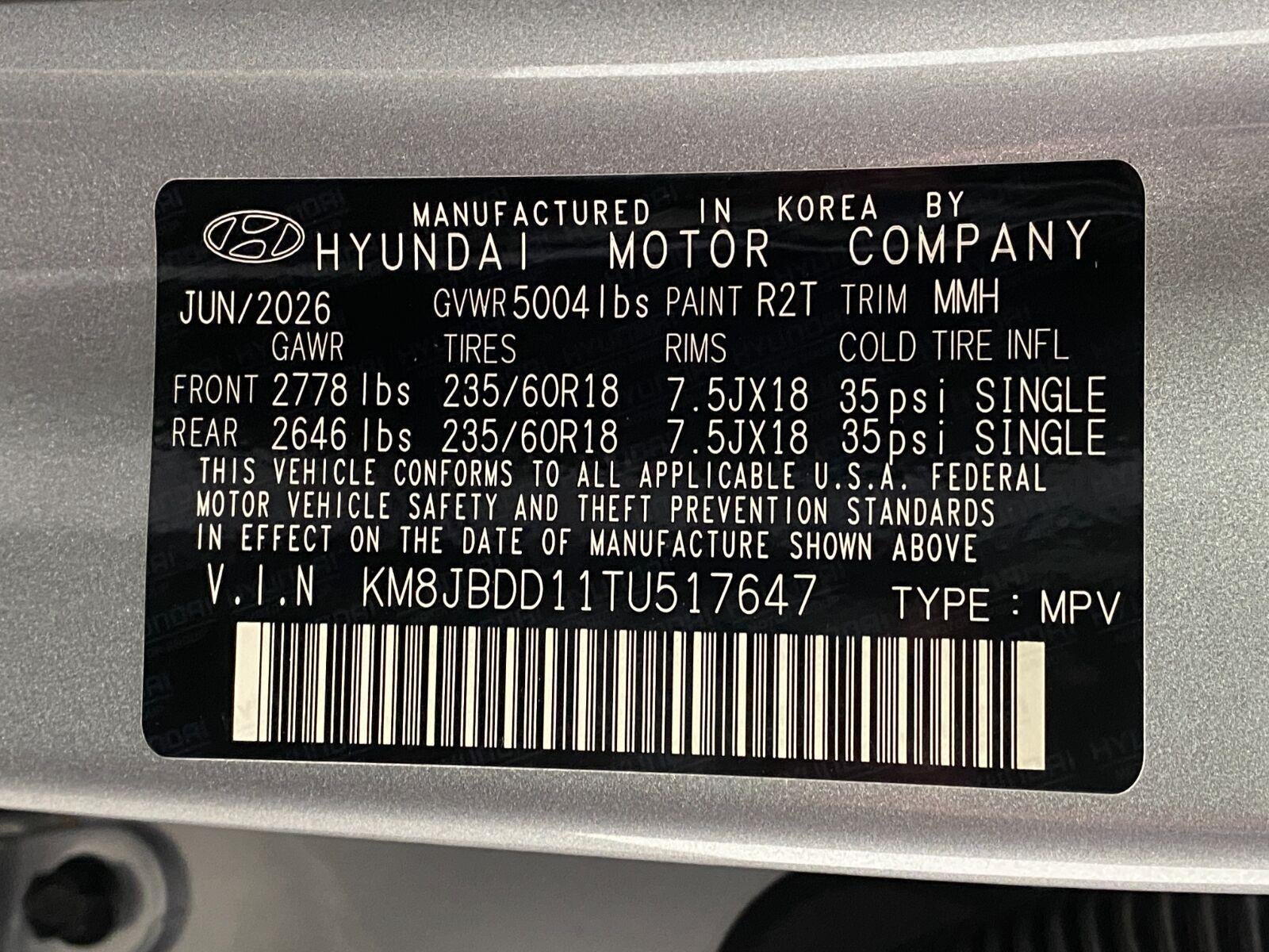 2026 Hyundai TUCSON HYBRID SEL AWD