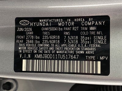 2026 Hyundai TUCSON HYBRID SEL AWD