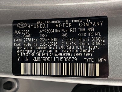 2026 Hyundai TUCSON HYBRID SEL Convenience