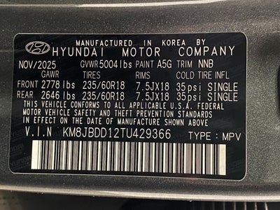 2026 Hyundai TUCSON HYBRID SEL AWD