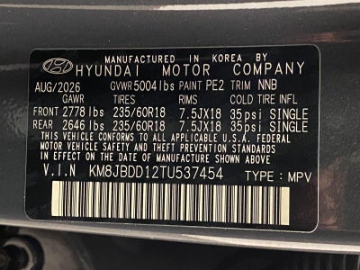 2026 Hyundai TUCSON HYBRID SEL Convenience