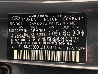 2026 Hyundai TUCSON HYBRID SEL Convenience