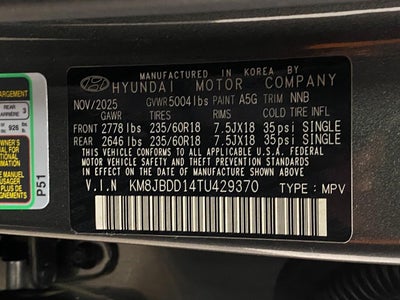 2026 Hyundai TUCSON HYBRID SEL AWD