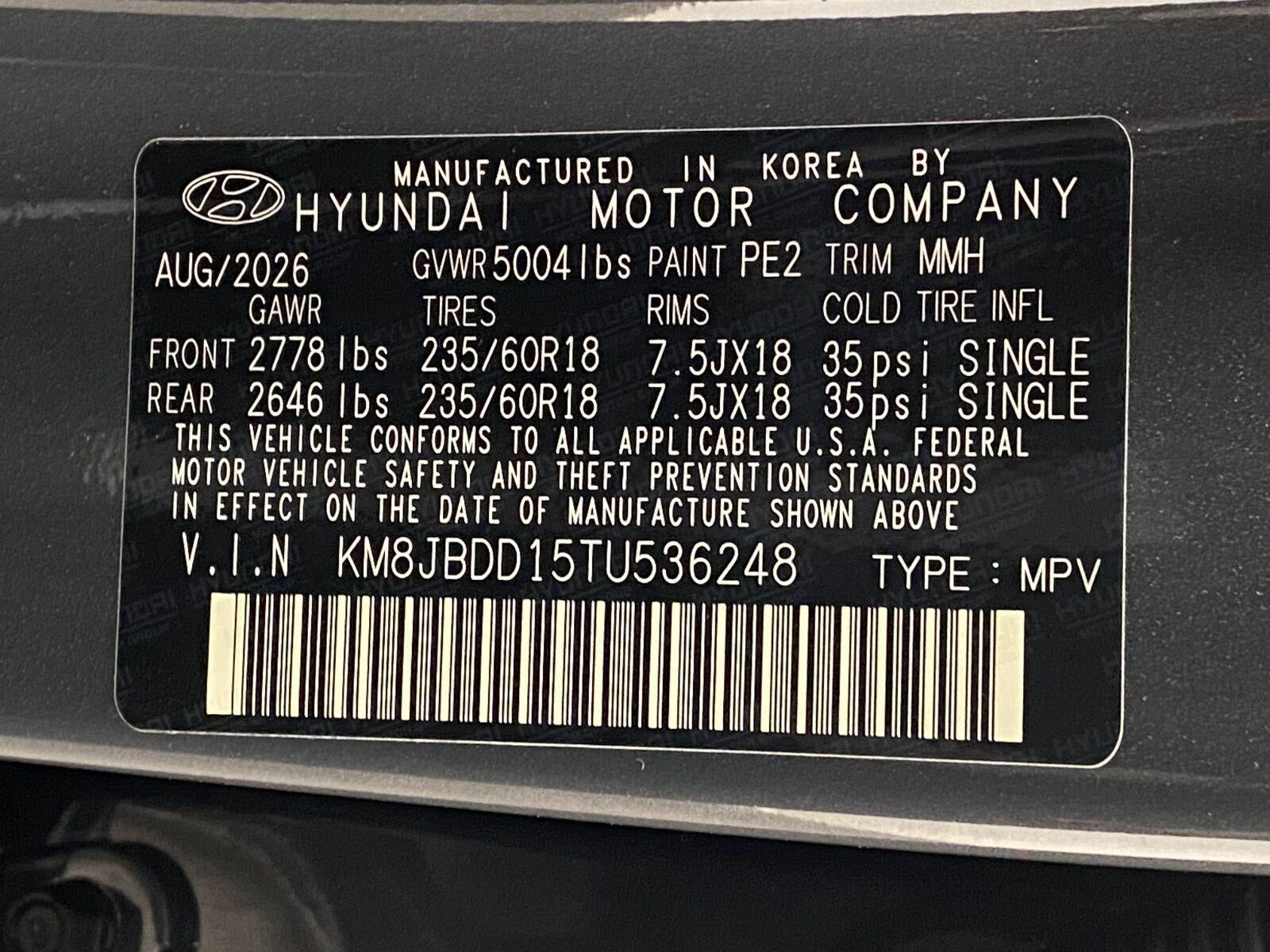 2026 Hyundai TUCSON HYBRID SEL Convenience