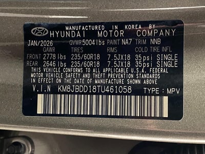 2026 Hyundai TUCSON HYBRID SEL AWD