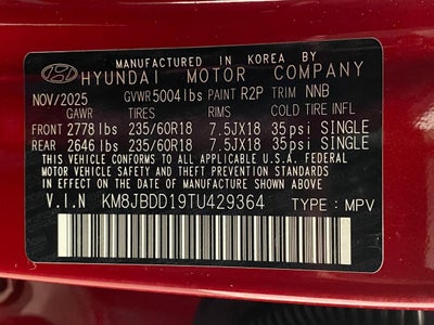 2026 Hyundai TUCSON HYBRID SEL AWD