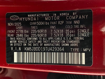 2026 Hyundai TUCSON HYBRID SEL AWD