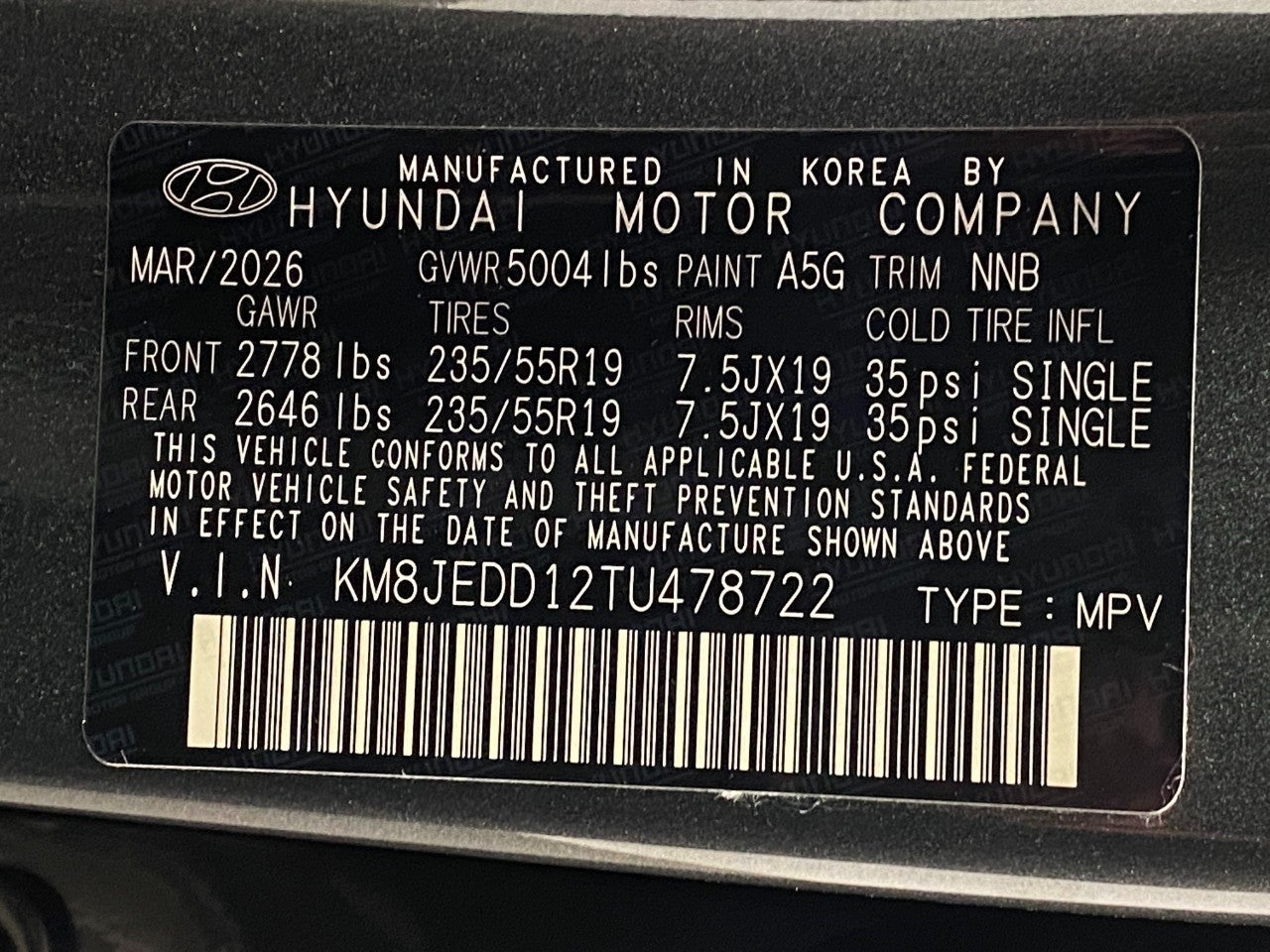 2026 Hyundai TUCSON HYBRID Limited