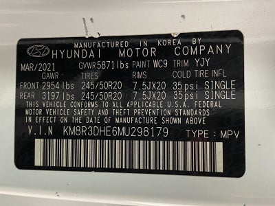 2021 Hyundai PALISADE SEL AWD