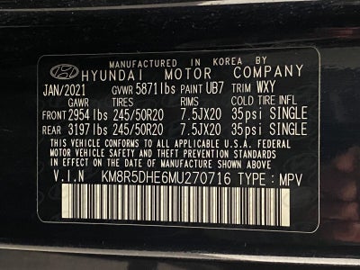 2021 Hyundai PALISADE Limited AWD