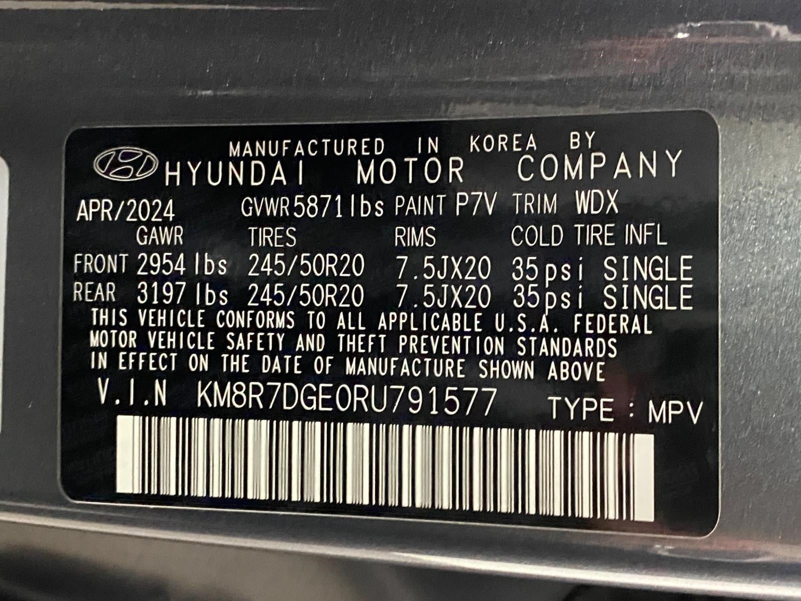 2024 Hyundai PALISADE Calligraphy AWD