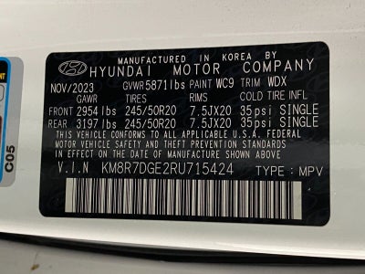 2024 Hyundai PALISADE Calligraphy AWD