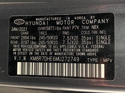 2021 Hyundai PALISADE Calligraphy AWD