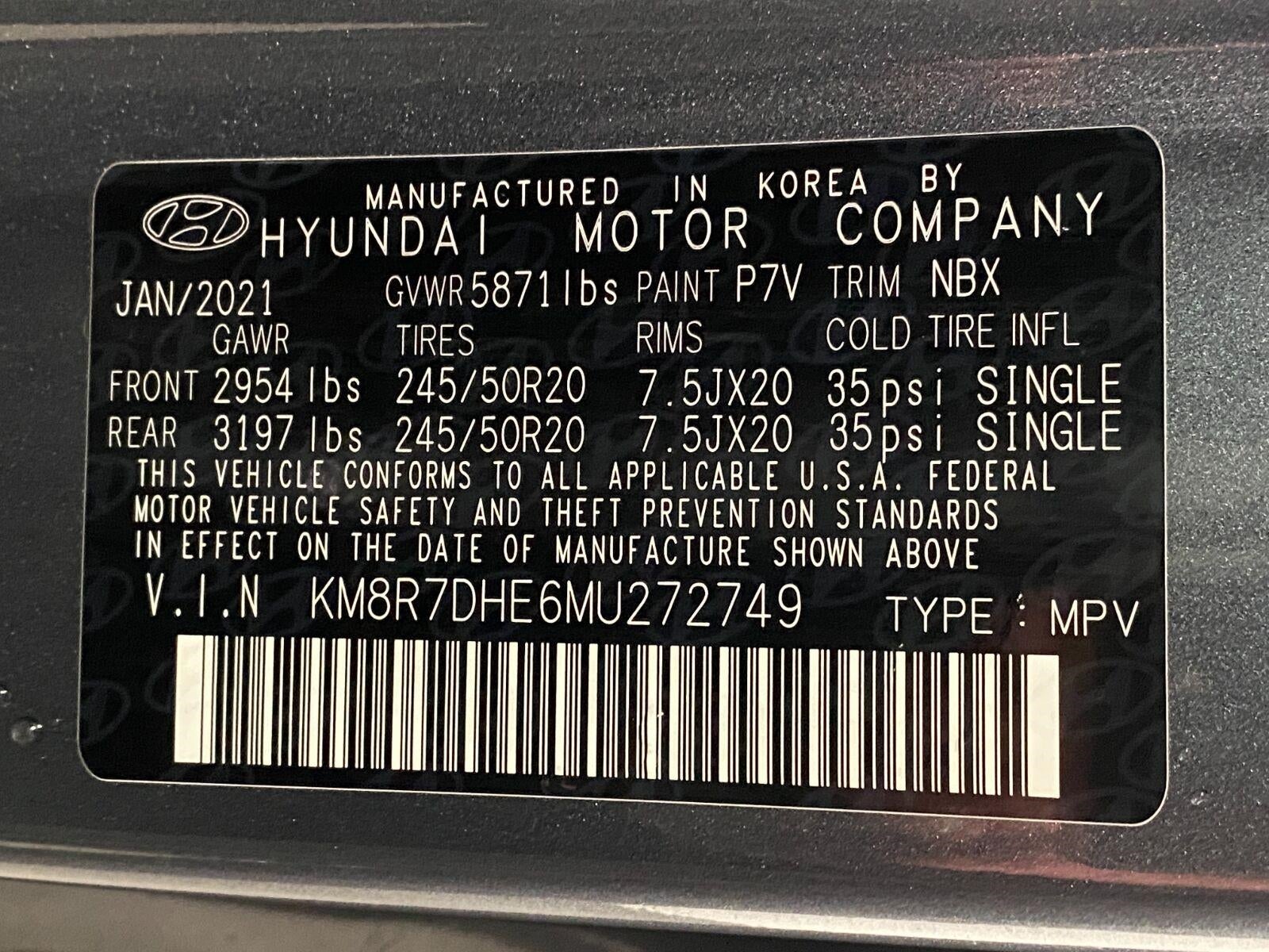 2021 Hyundai PALISADE Calligraphy AWD