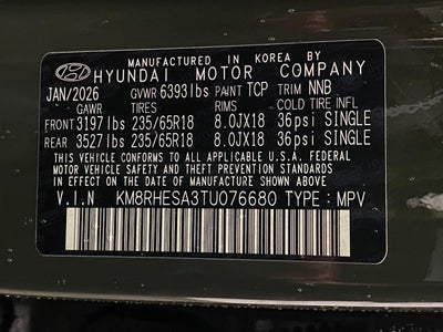 2026 Hyundai PALISADE HYBRID SEL Premium 7P