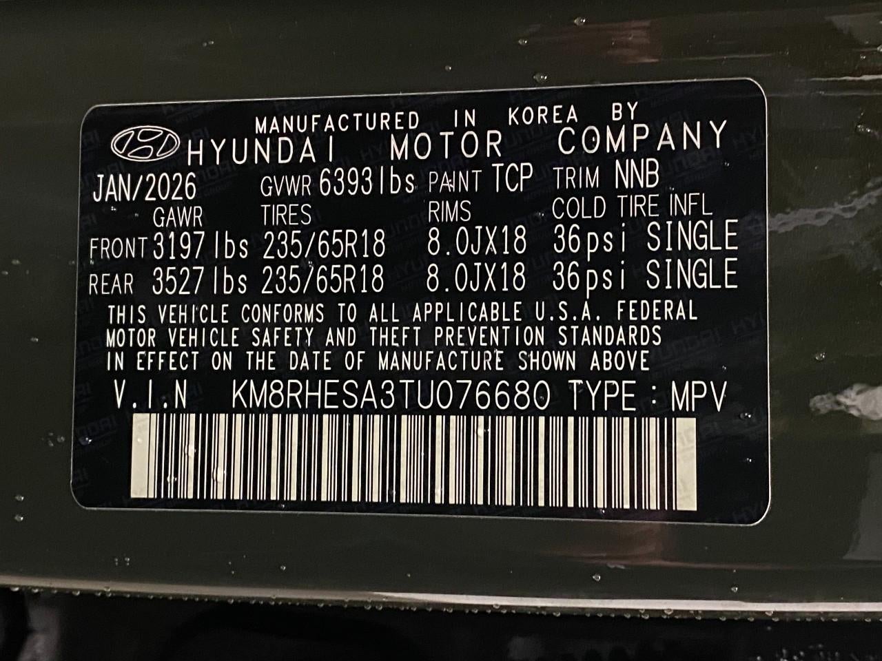 2026 Hyundai PALISADE HYBRID SEL Premium 7P