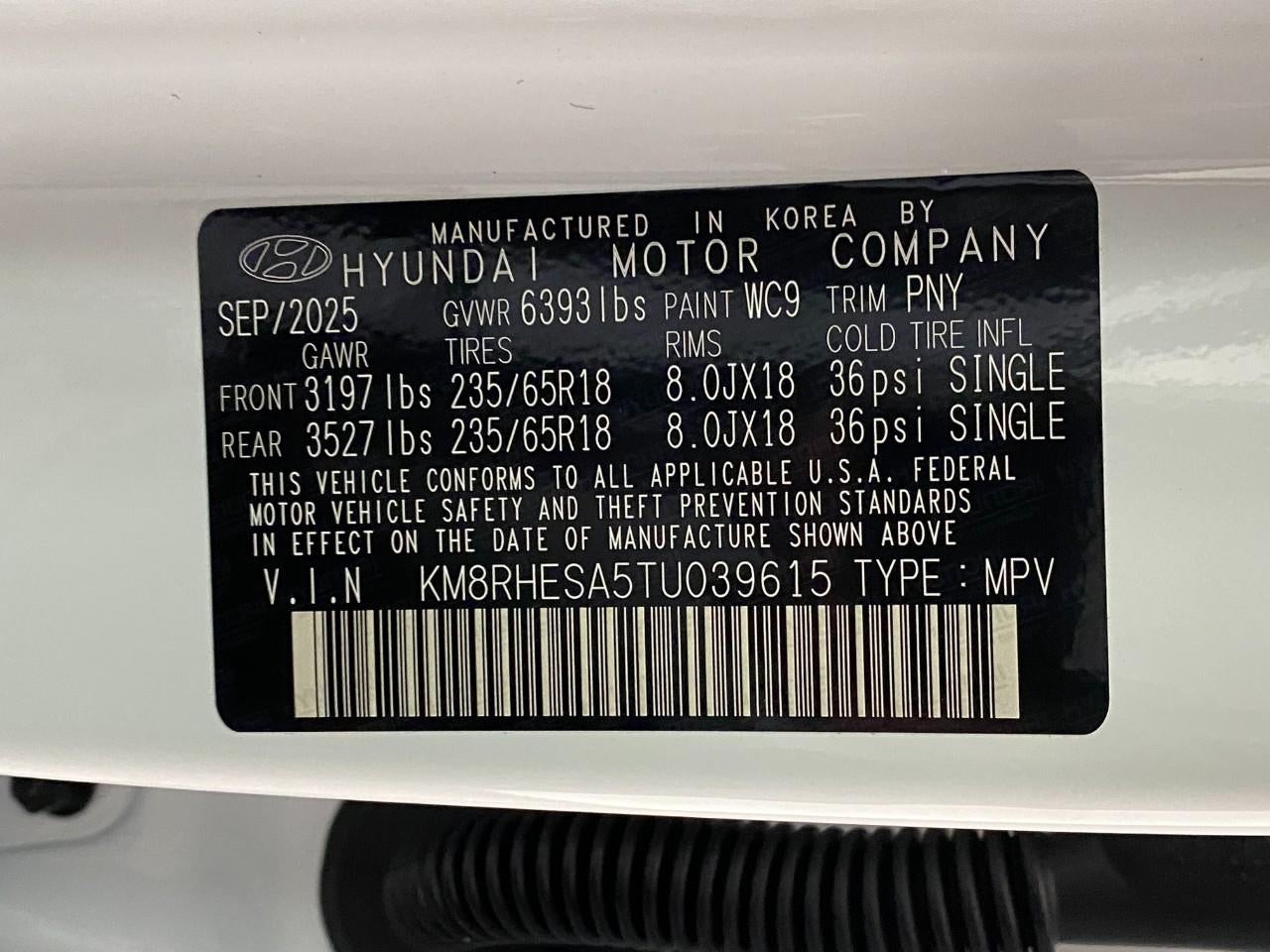 2026 Hyundai PALISADE HYBRID SEL Premium 7P