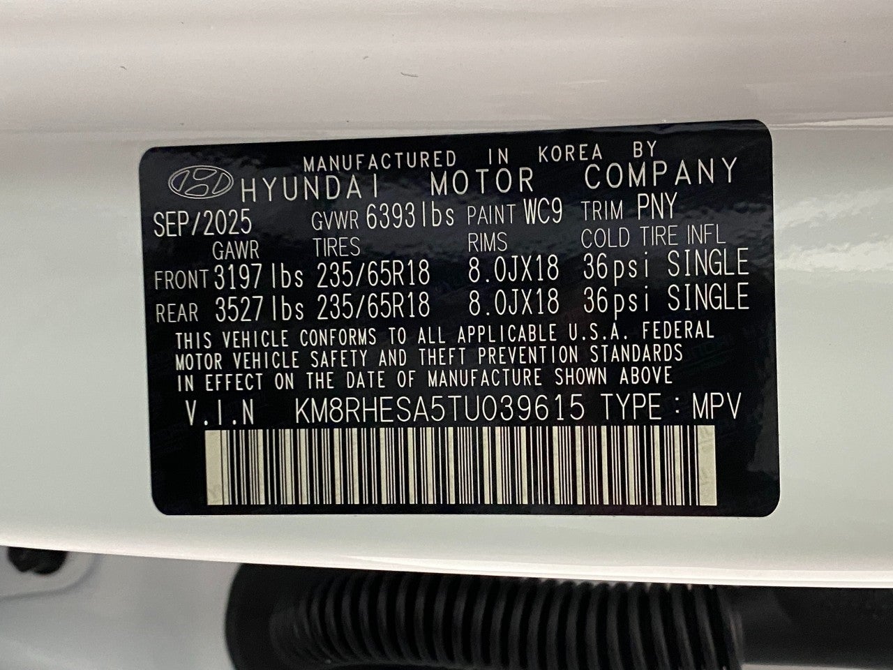 2026 Hyundai PALISADE HYBRID SEL Premium 7P