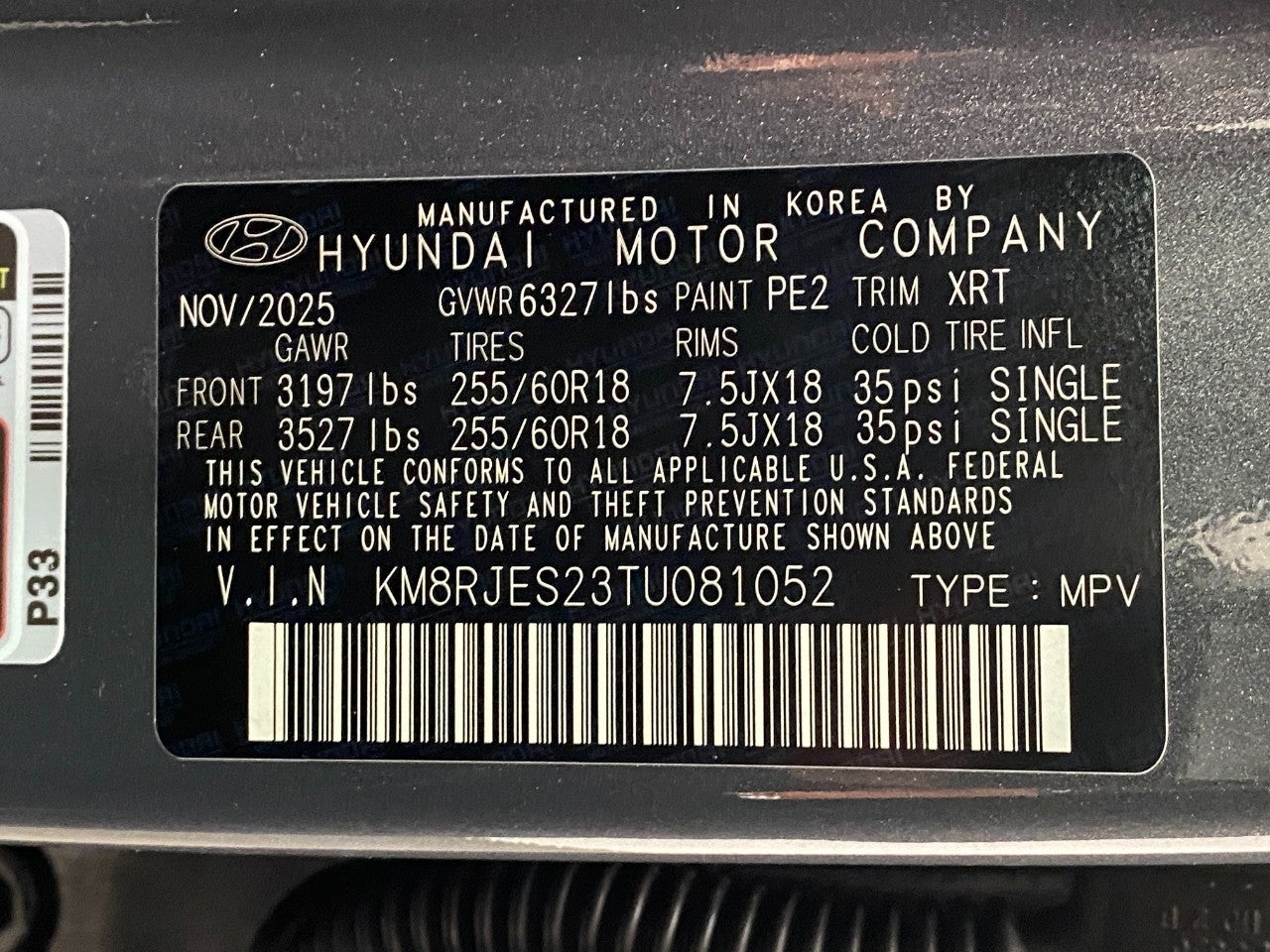 2026 Hyundai PALISADE XRT Pro