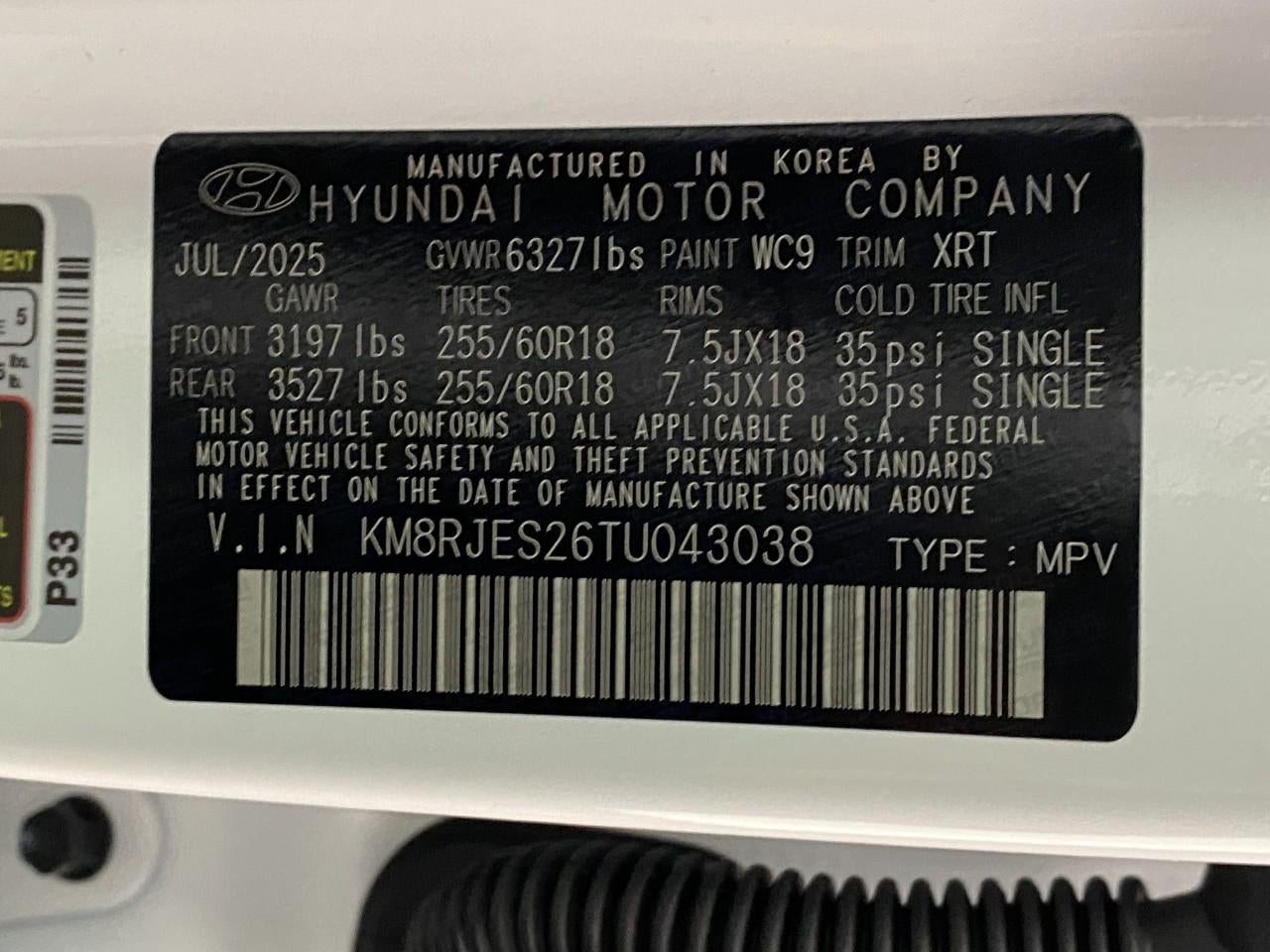 2026 Hyundai PALISADE XRT Pro