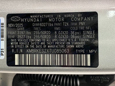 2026 Hyundai PALISADE Limited AWD