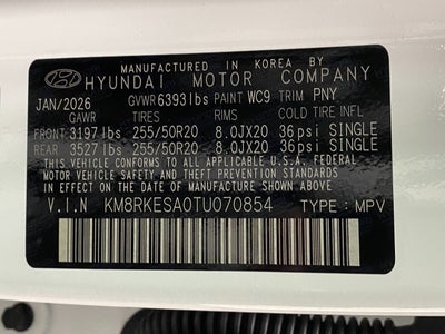 2026 Hyundai PALISADE HYBRID Limited