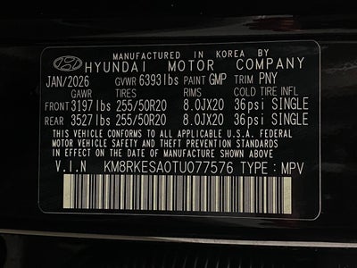 2026 Hyundai PALISADE HYBRID Limited