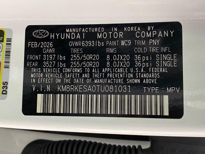 2026 Hyundai PALISADE HYBRID Limited