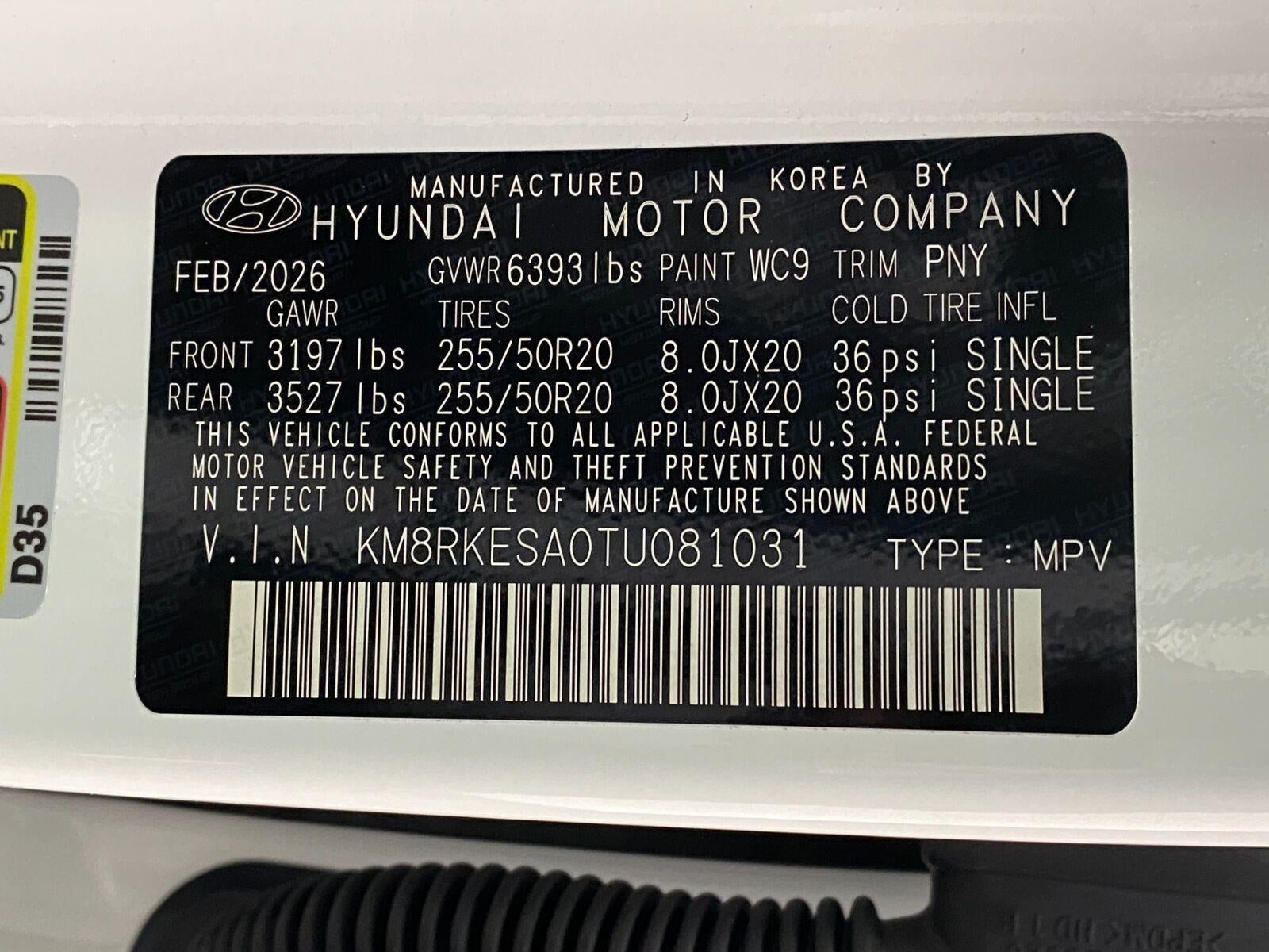 2026 Hyundai PALISADE HYBRID Limited