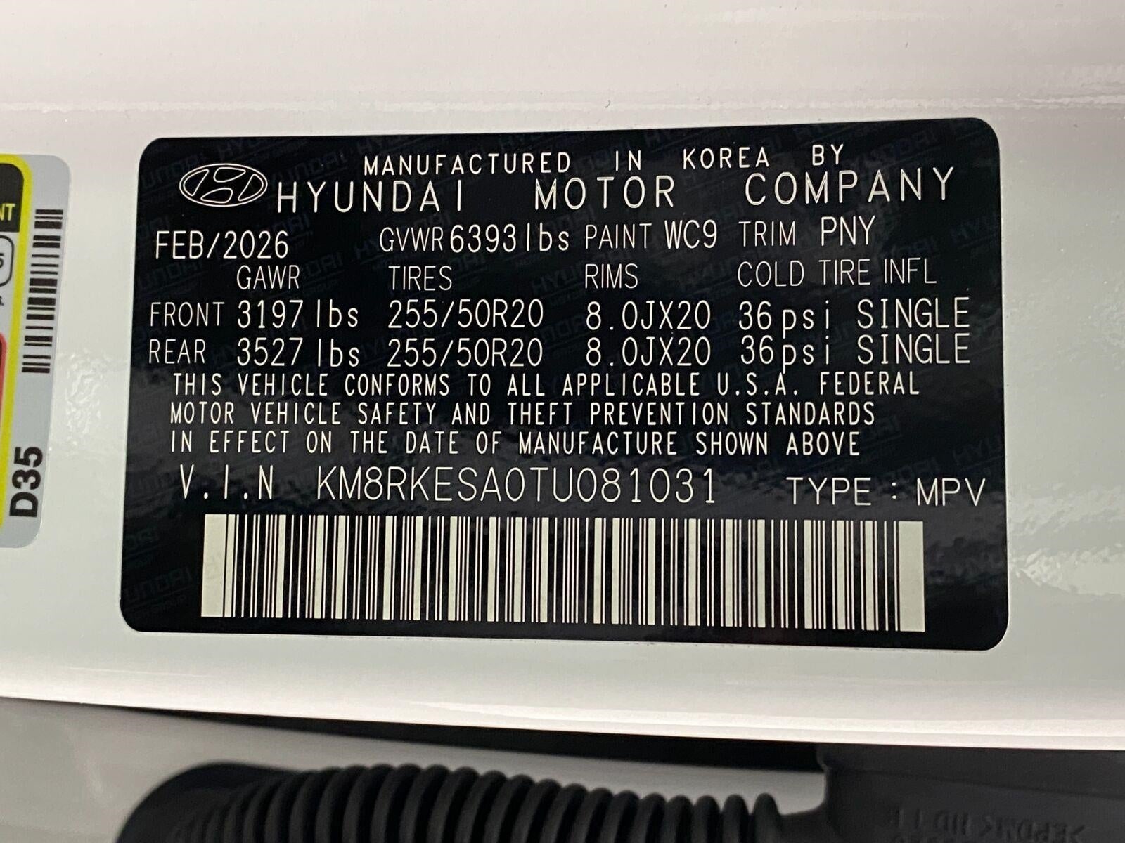 2026 Hyundai PALISADE HYBRID Limited