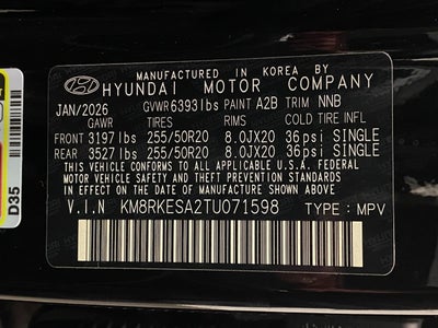 2026 Hyundai PALISADE HYBRID Limited