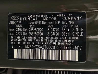 2026 Hyundai PALISADE HYBRID Limited