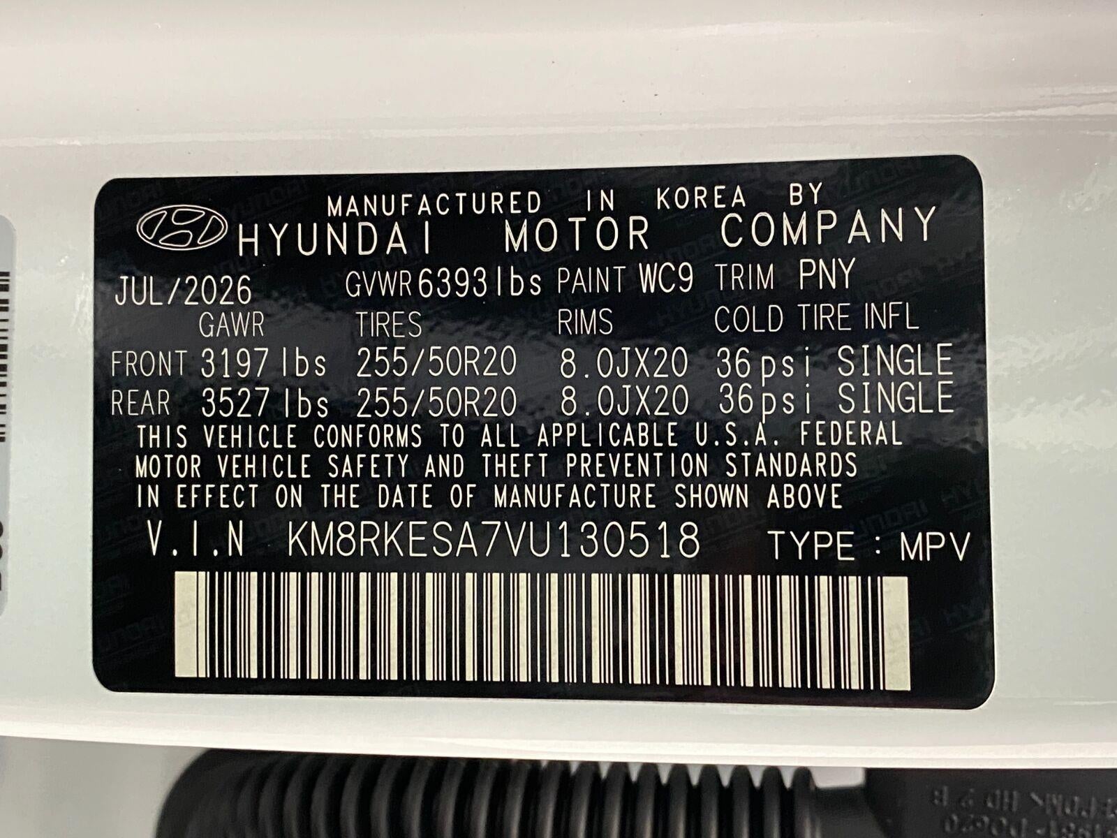 2027 Hyundai PALISADE HYBRID Limited 7P