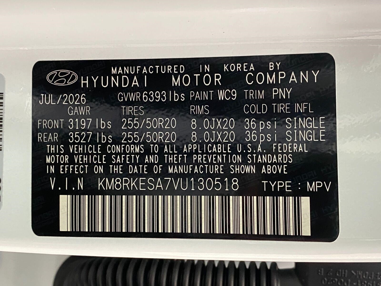 2027 Hyundai PALISADE HYBRID Limited 7P